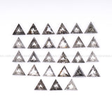 1 CT, 3.0 MM | Dark Salt And Pepper Triangle Cut Diamond