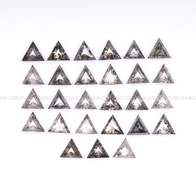 1 CT, 3.0 MM | Dark Salt And Pepper Triangle Cut Diamond