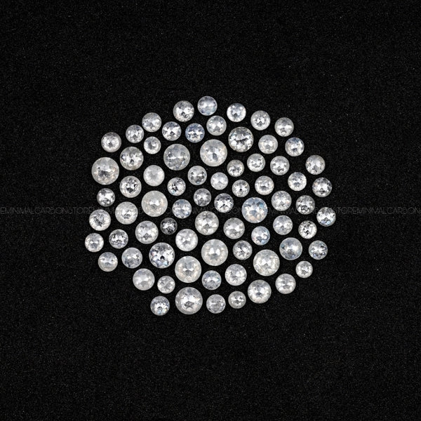 Round Cut Natural Icy White Diamonds