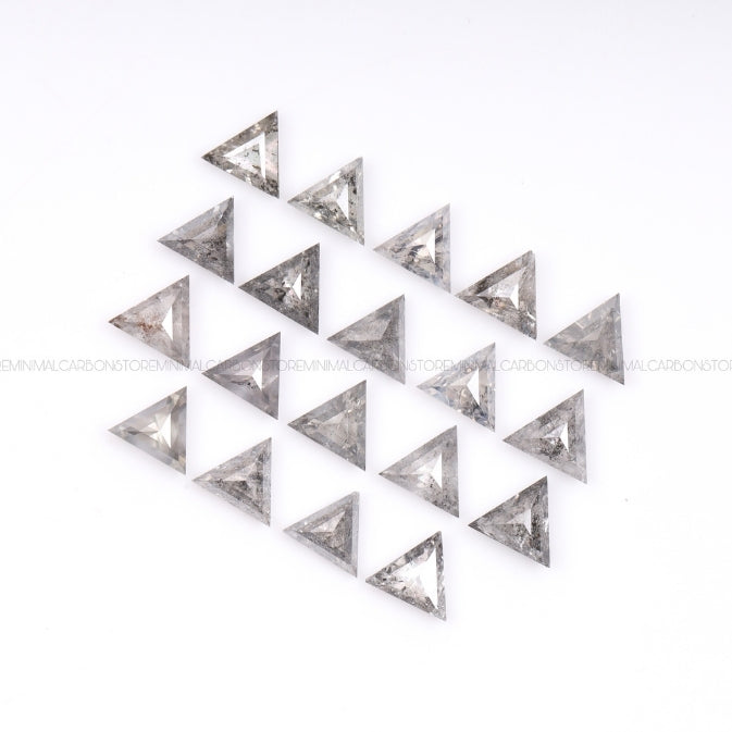 1 CT, 3.0 MM | Grey Salt And Pepper Triangle Cut Diamond