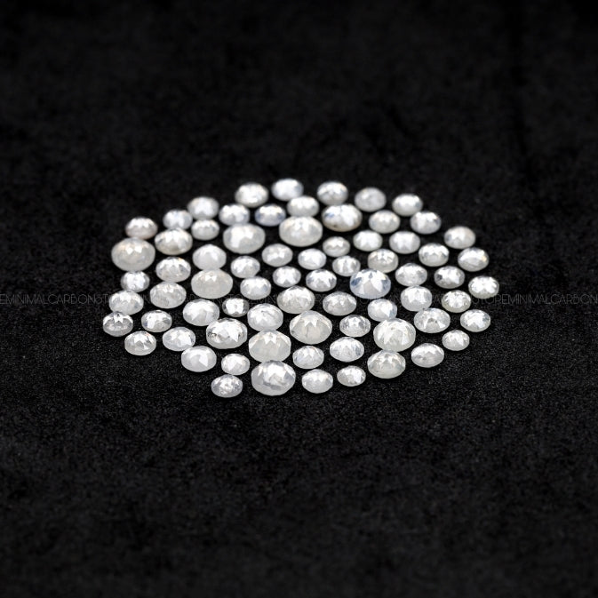 Round Cut Natural Icy White Diamonds