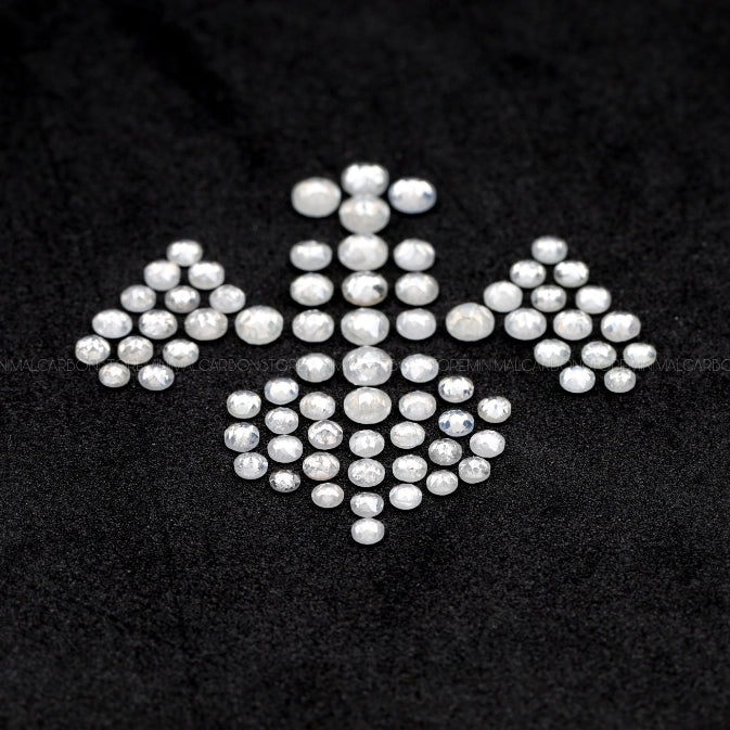 Round Cut Natural Icy White Diamonds