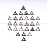 1 CT, 3.0 MM | Dark Salt And Pepper Triangle Cut Diamond
