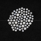 Round Cut Natural Icy White Diamonds