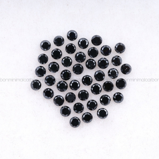 1 CT Enhanced Black Round Brilliant Cut Diamond