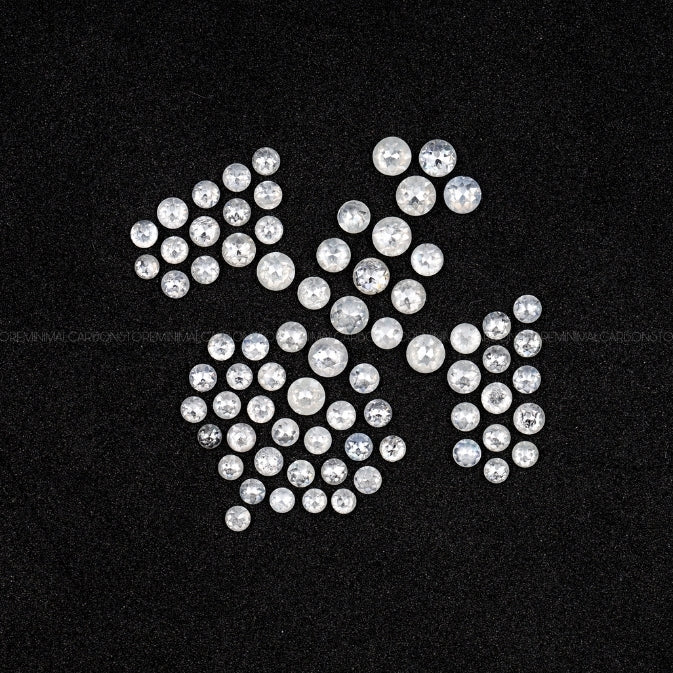 Round Cut Natural Icy White Diamonds