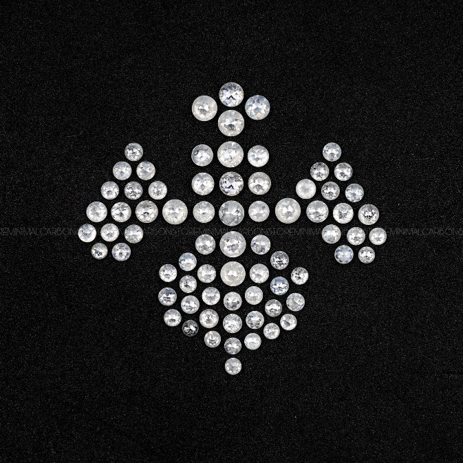 Round Cut Natural Icy White Diamonds