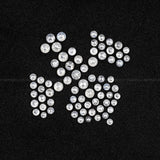 Round Cut Natural Icy White Diamonds
