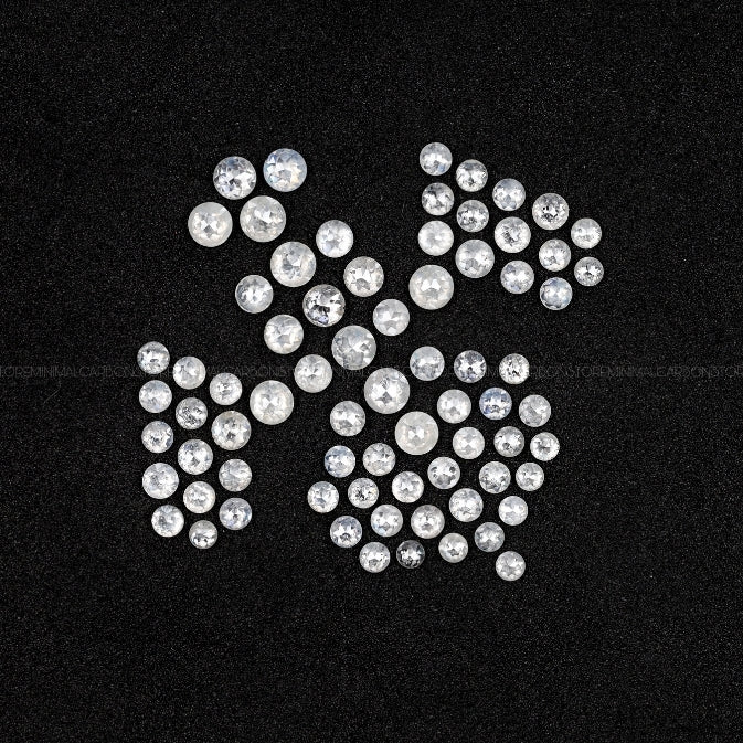 Round Cut Natural Icy White Diamonds