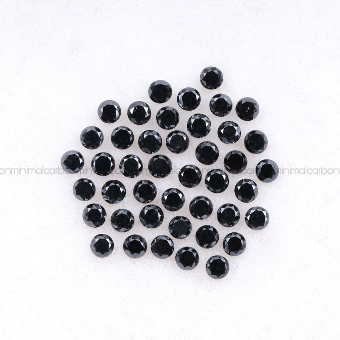 1 CT Enhanced Black Round Brilliant Cut Diamond