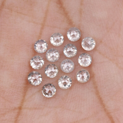 Natural Loose Milky White Round Rose Cut Earth Mined Diamond - Minimal Carbon