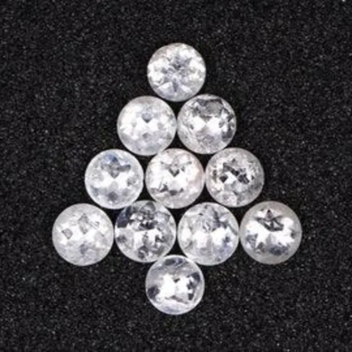 Natural Loose Round Rose Cut Earth Mined Diamond - Minimal Carbon