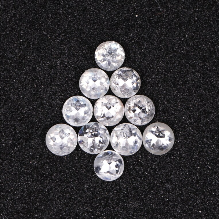Natural Loose Round Rose Cut Earth Mined Diamond - Minimal Carbon