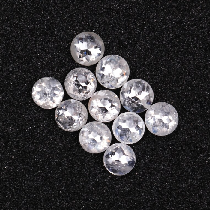 Natural Loose Round Rose Cut Earth Mined Diamond - Minimal Carbon