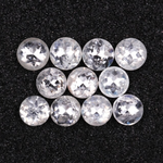 Natural Loose Round Rose Cut Earth Mined Diamond - Minimal Carbon