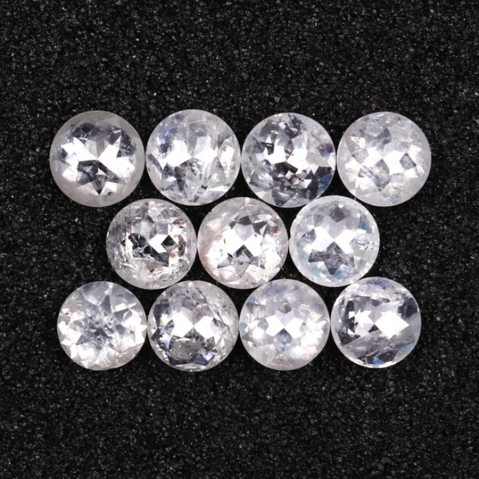 Natural Loose Round Rose Cut Earth Mined Diamond - Minimal Carbon