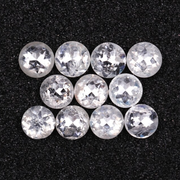 Natural Loose Round Rose Cut Earth Mined Diamond - Minimal Carbon