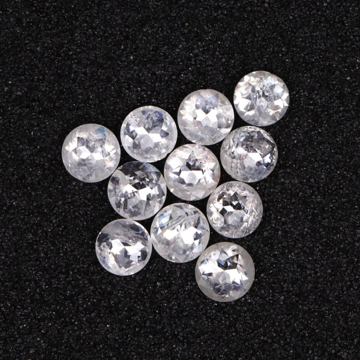 Natural Loose Round Rose Cut Earth Mined Diamond - Minimal Carbon