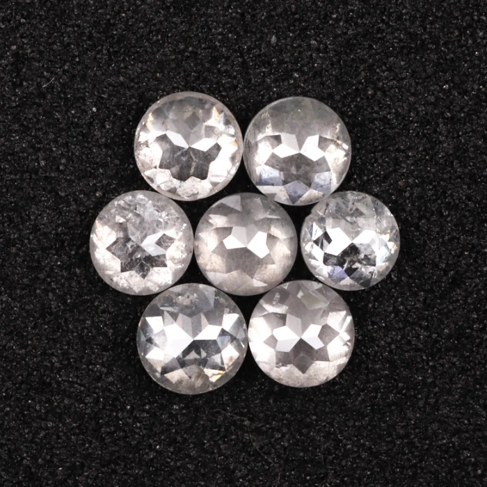 Natural Loose Round Rose Cut White Earth Mined Diamond - Minimal Carbon