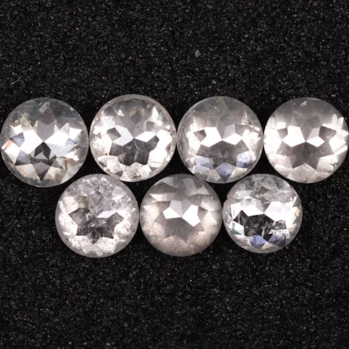 Natural Loose Round Rose Cut White Earth Mined Diamond - Minimal Carbon