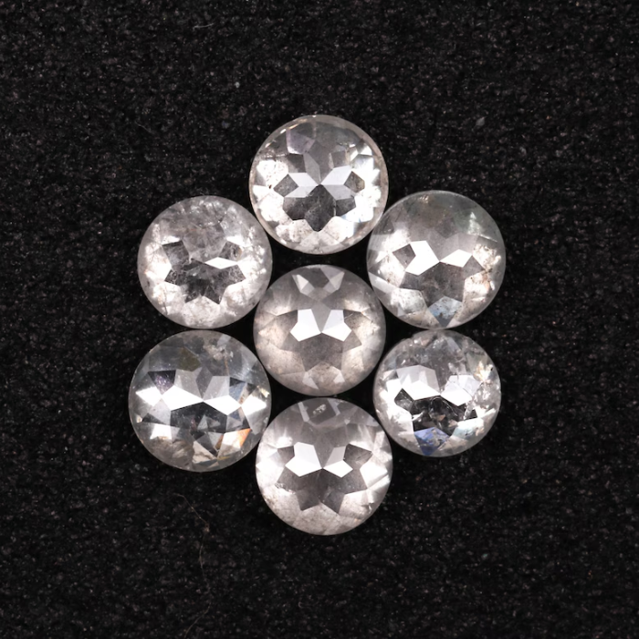 Natural Loose Round Rose Cut White Earth Mined Diamond - Minimal Carbon