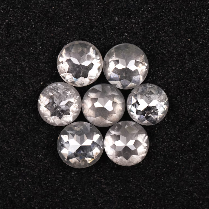 Natural Loose Round Rose Cut White Earth Mined Diamond - Minimal Carbon