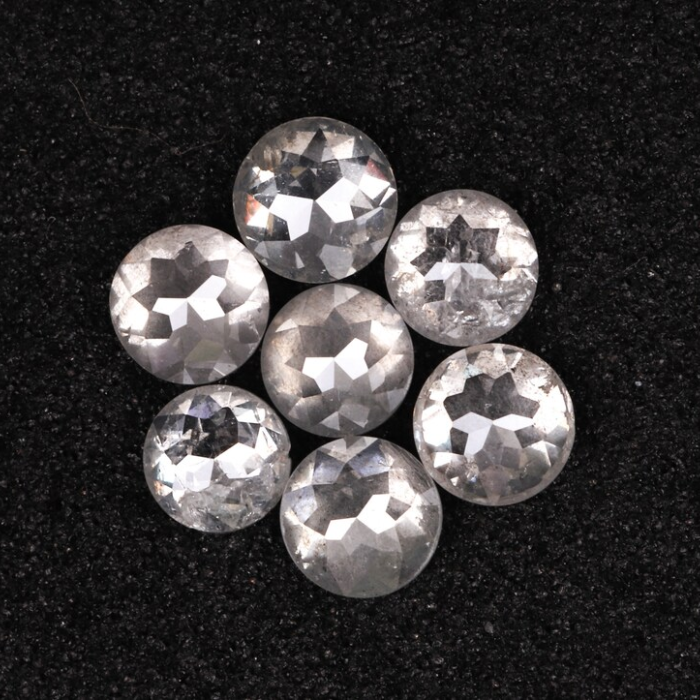 Natural Loose Round Rose Cut White Earth Mined Diamond - Minimal Carbon