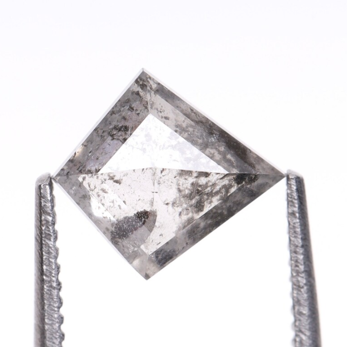Natural Loose Salt and Pepper Kite Cut Diamond