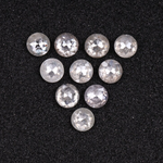 Natural Loose White Milky Round Rose Cut Earth Mined Diamond - Minimal Carbon