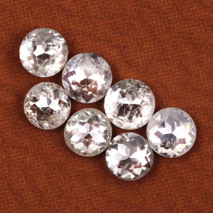 Natural Loose White Round Rose Cut Earth Mined Diamond - Minimal Carbon