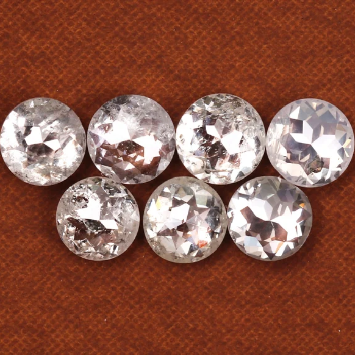 Natural Loose White Round Rose Cut Earth Mined Diamond - Minimal Carbon