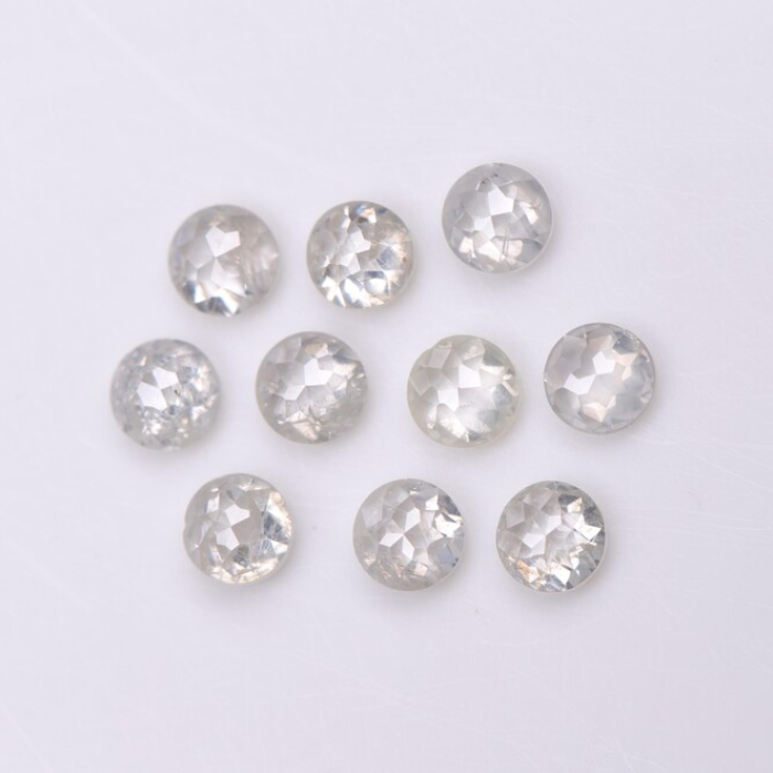 Natural Loose White Round Rose Cut Earth Mined Diamond