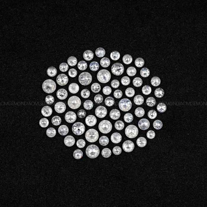Natural Loose White Round Rose Cut Earth Mined Diamond
