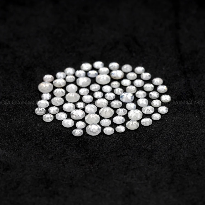 Natural Loose White Round Rose Cut Earth Mined Diamond
