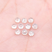 Natural Loose White Round Rose Cut Earth Mined Diamond