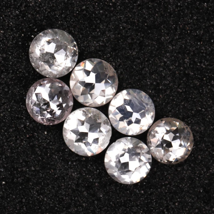 Natural Loose White Round Rose Cut Earth Mined Diamond - Minimal Carbon