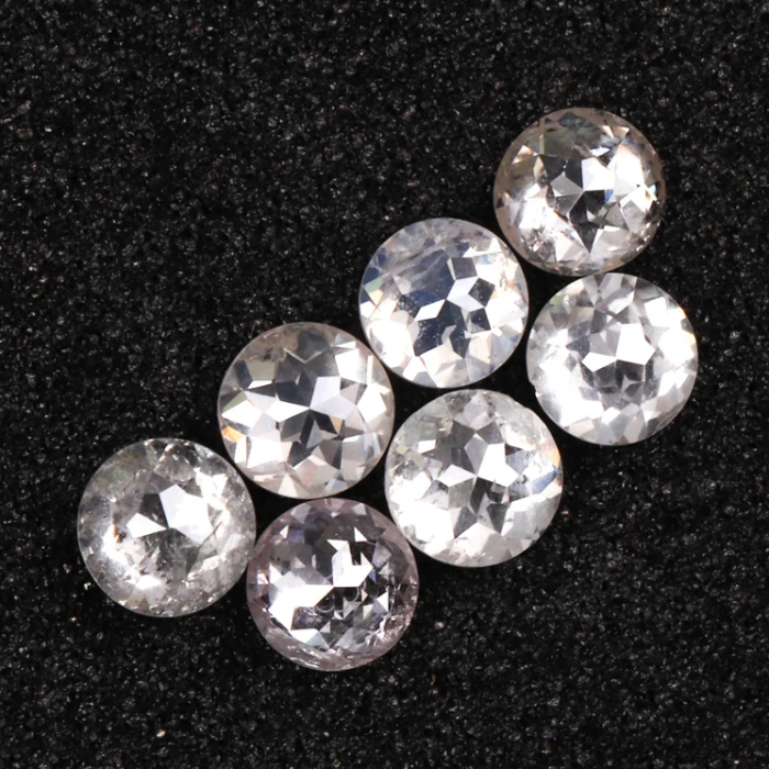 Natural Loose White Round Rose Cut Earth Mined Diamond - Minimal Carbon