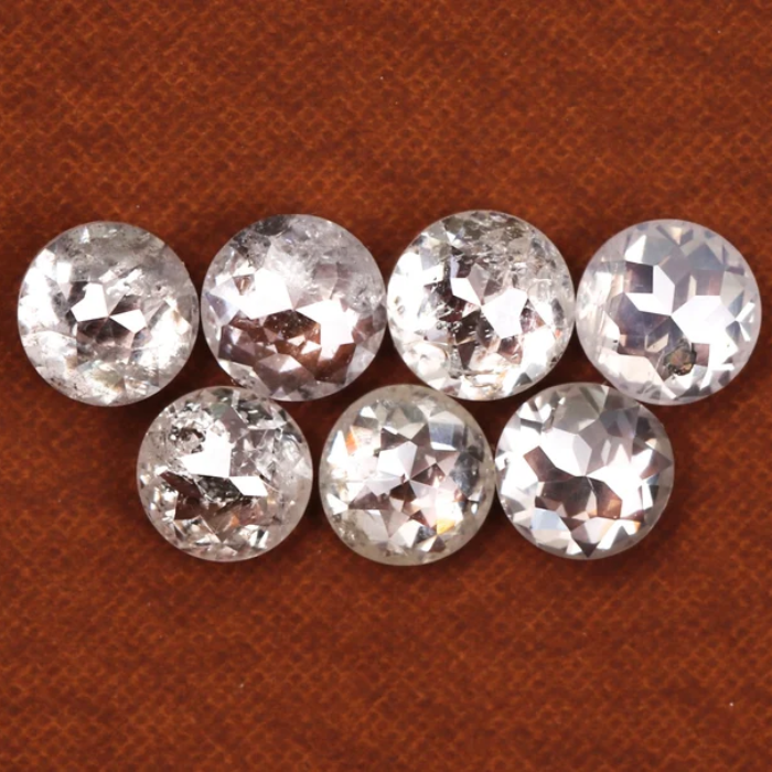Natural Loose White Round Rose Cut Earth Mined Diamond - Minimal Carbon