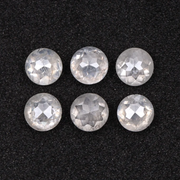 Natural Loose White Round Rose Cut Earth Mined Diamond - Minimal Carbon