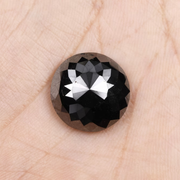 Natural Round Rose Cut Black Earth Mined Diamond