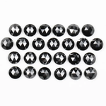 Natural Round Rose Cut Black Loose Earth Mined Diamond