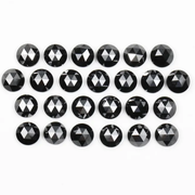 Natural Round Rose Cut Black Loose Earth Mined Diamond