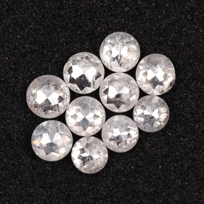 Natural Round Rose Cut Loose Earth Mined Diamond