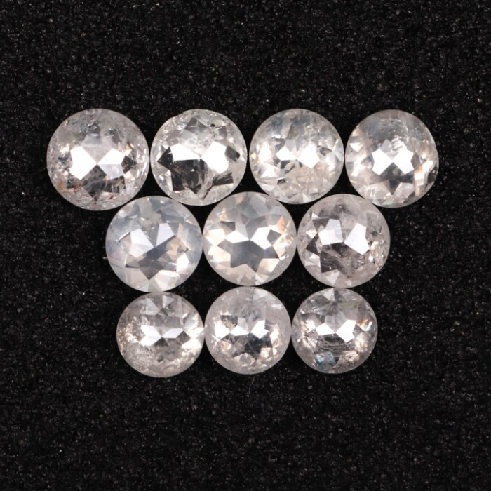 Natural Round Rose Cut Loose Earth Mined Diamond