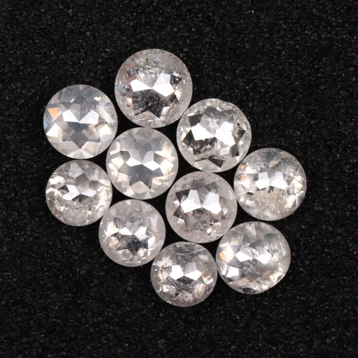 Natural Round Rose Cut Loose Earth Mined Diamond