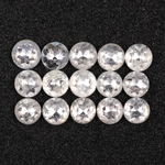 Natural Round Rose Cut Loose White Earth Mined Diamond - Minimal Carbon