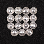 Natural Round Rose Cut White Loose Earth Mined Diamond