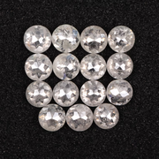 Natural Round Rose Cut White Loose Earth Mined Diamond