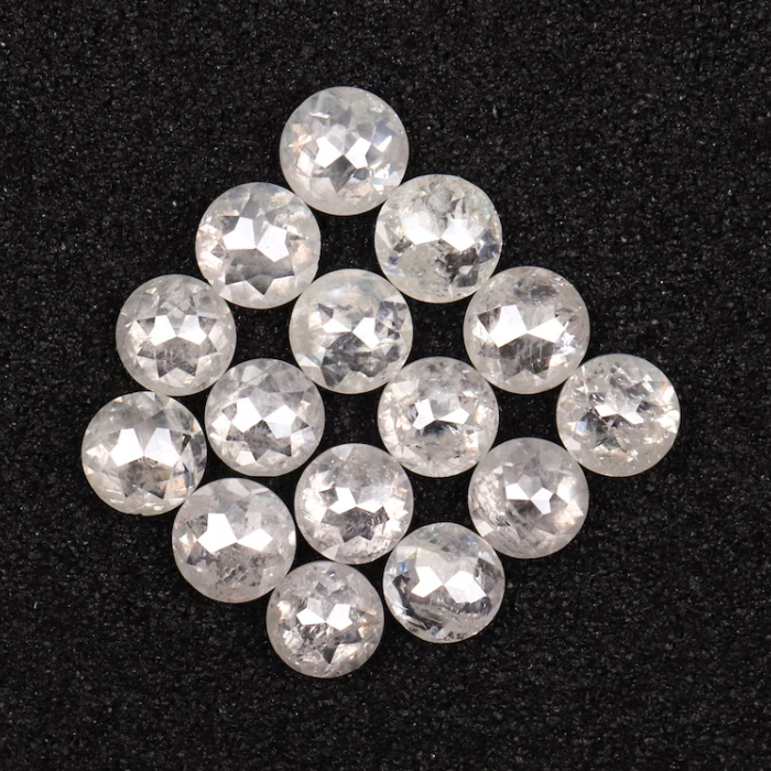 Natural Round Rose Cut White Loose Earth Mined Diamond