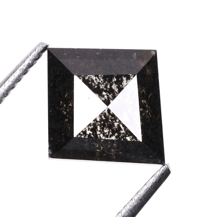 Natural Salt and Pepper Kite Cut Diamond